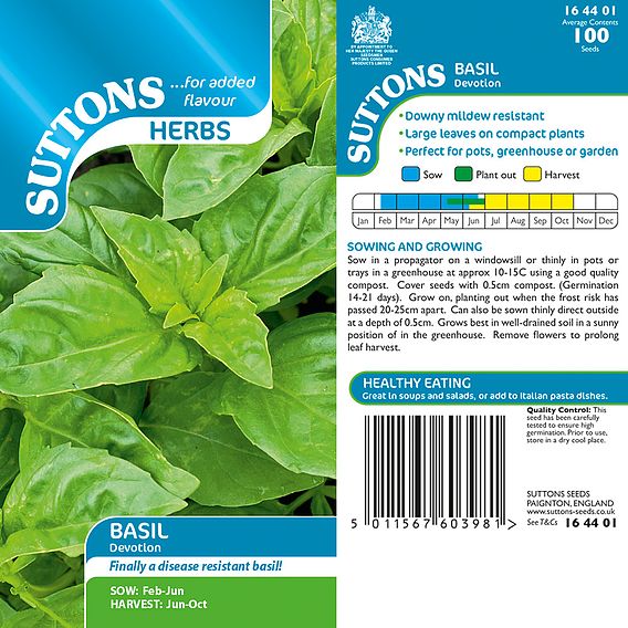 Basil 'Devotion' - Seeds
