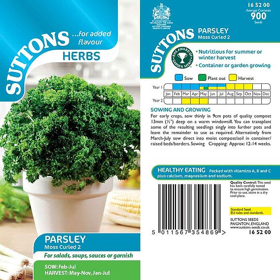 Parsley 'Moss Curled 2' - Seeds
