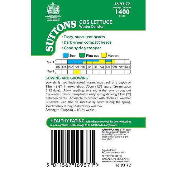 Lettuce 'Winter Density' - Seeds