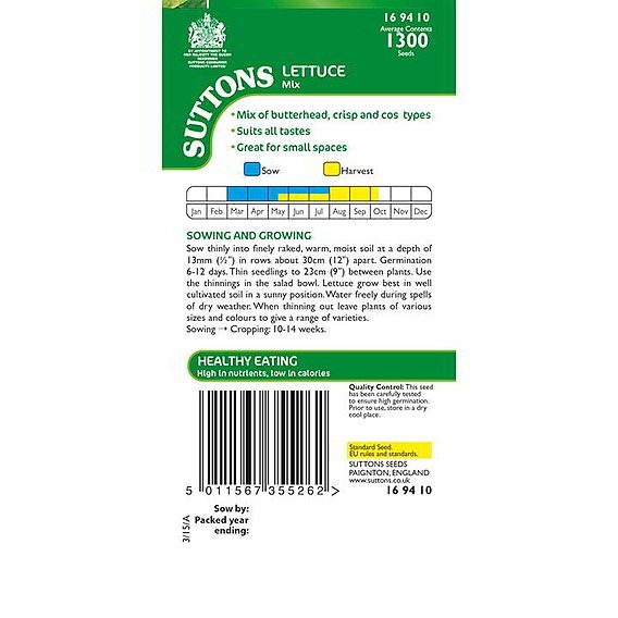Lettuce 'Mix' - Seeds