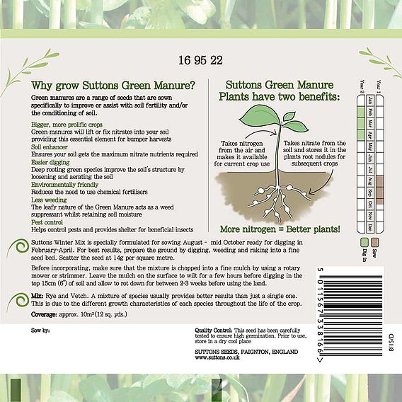 Green Manure 'Winter Mix' - Seeds