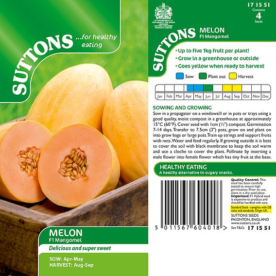 Melon 'Mangomel' F1 - Seeds
