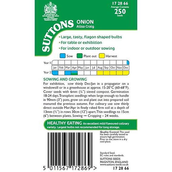 Onion 'Ailsa Craig' - Seeds