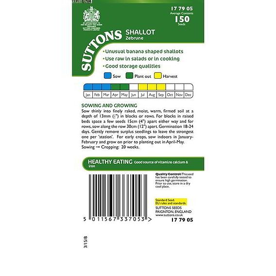 Shallot Banana 'Zebrune' - Seeds