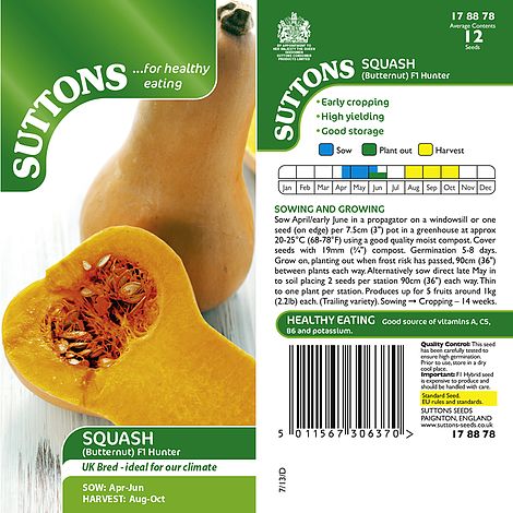 Squash F1 'Hunter' - Seeds