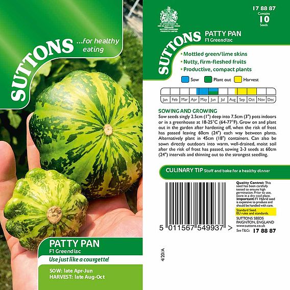 Squash Patty Pan 'Greendisc' F1 - Seeds