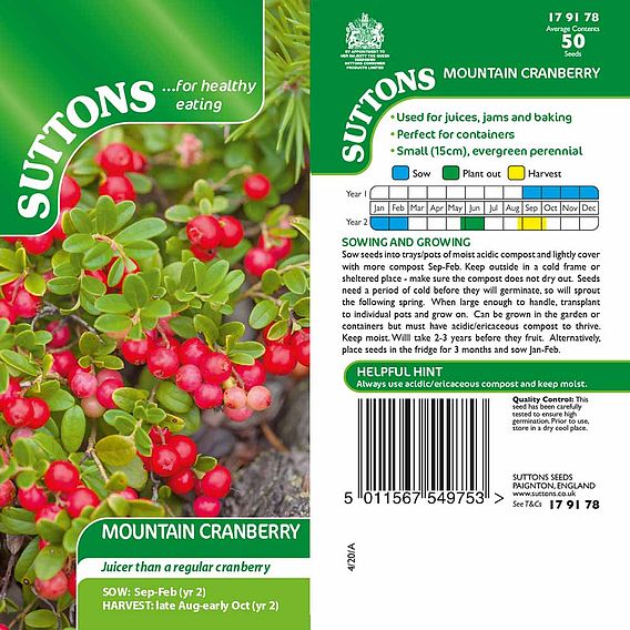 Mountain Cranberry - Seeds