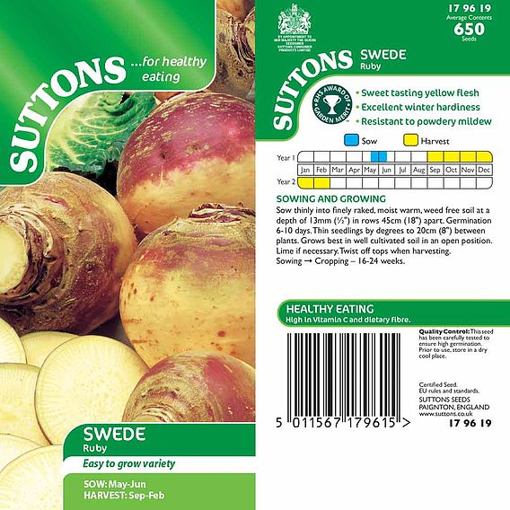 Swede 'Ruby' - Seeds