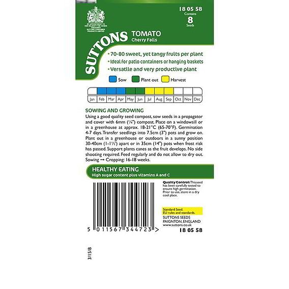 Tomato 'Cherry Falls (Determinate)' - Seeds