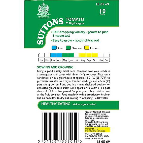 Tomato F1 'Big League (Determinate)' - Seeds