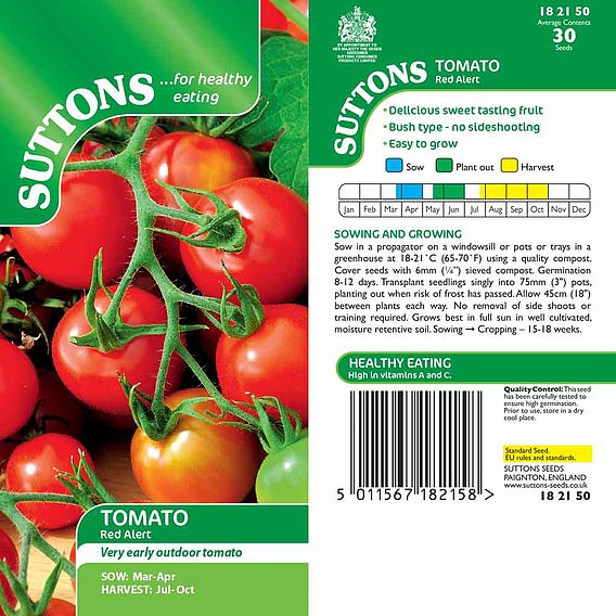 Tomato 'Red Alert (Determinate)' - Seeds