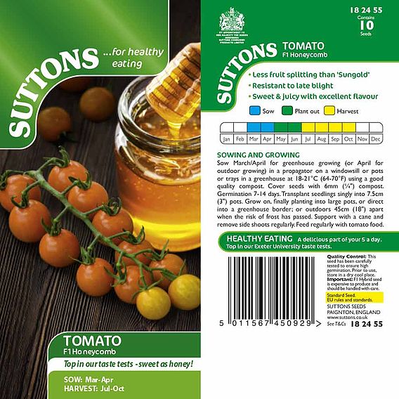 Tomato F1 'Honeycomb (Indeterminate)' - Seeds
