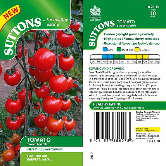 Tomato 'Sweet Aperitif (Indeterminate)' - Seeds