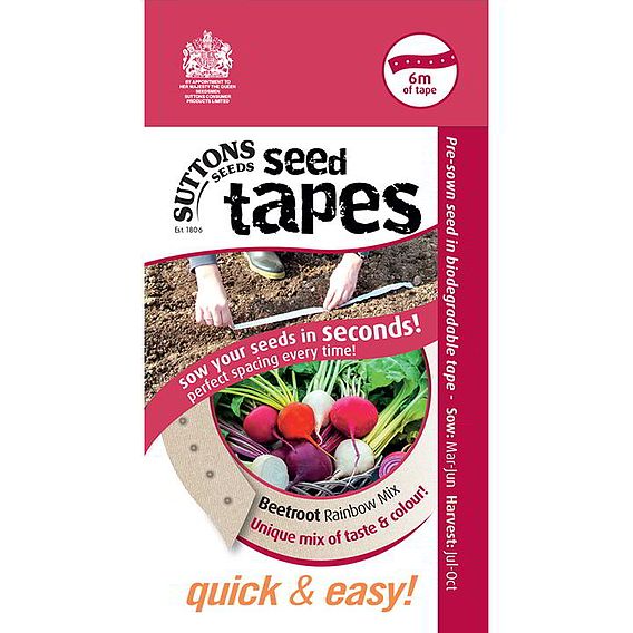 Beetroot 'Rainbow Mix' - Seed Tape
