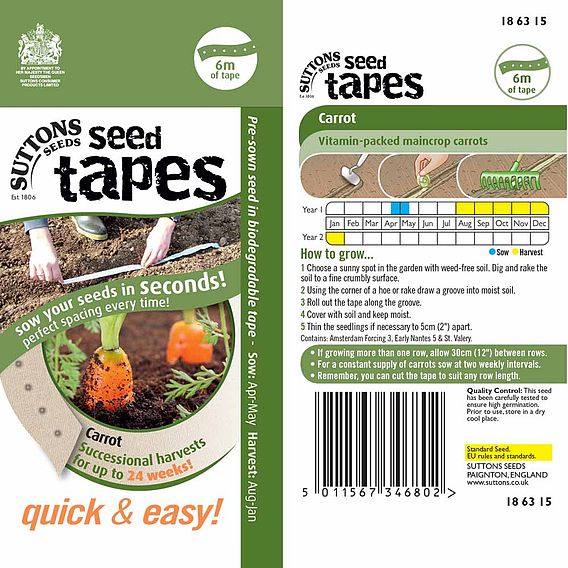 Seed Tape - Carrots