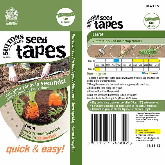 Carrots - Seed Tape