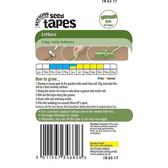 Seed Tape - Lettuce