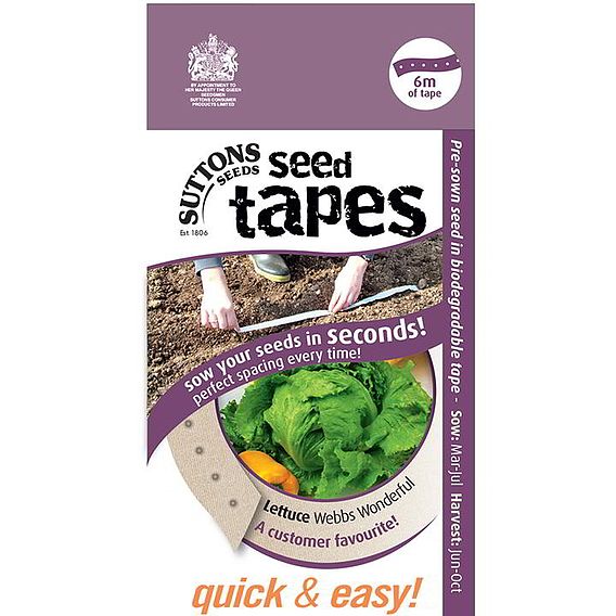 Lettuce 'Webbs Wonderful' - Seed Tape