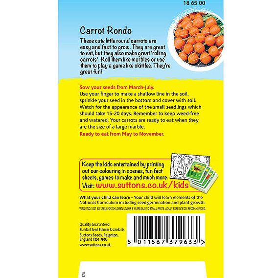 Carrot 'Bowling Carrots (Rondo)' - Seeds
