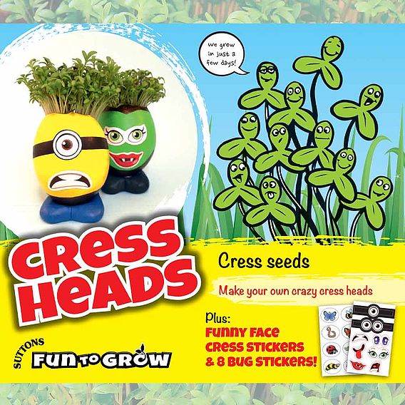 Cress 'Cress Heads (Curled)' - Seeds