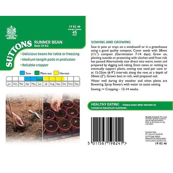 Runner Bean 'Best Of All' - Seeds