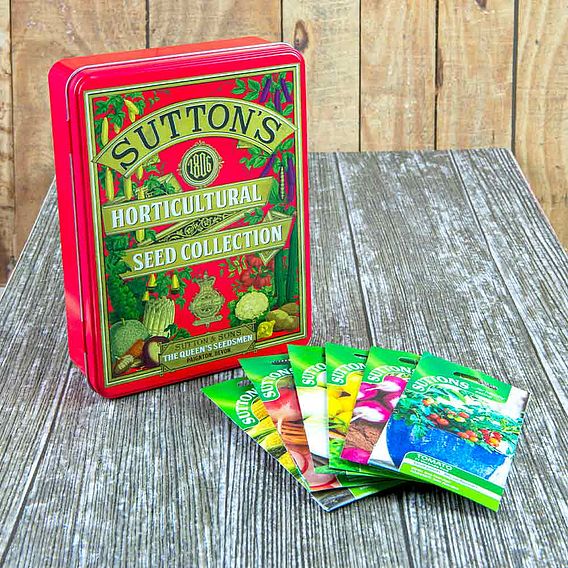 Suttons 1806 Red Tin plus Veg Lover's Seed Collection