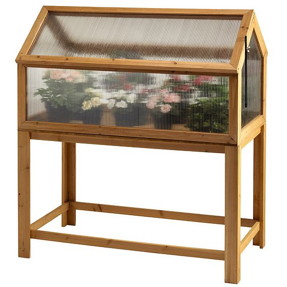 Garden Grow Raised Wooden Cold Frame