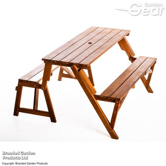Garden Gear - Acacia 2-in-1 Bench and Picnic Table