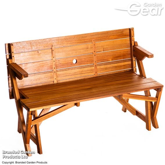 Garden Gear - Acacia 2-in-1 Bench and Picnic Table