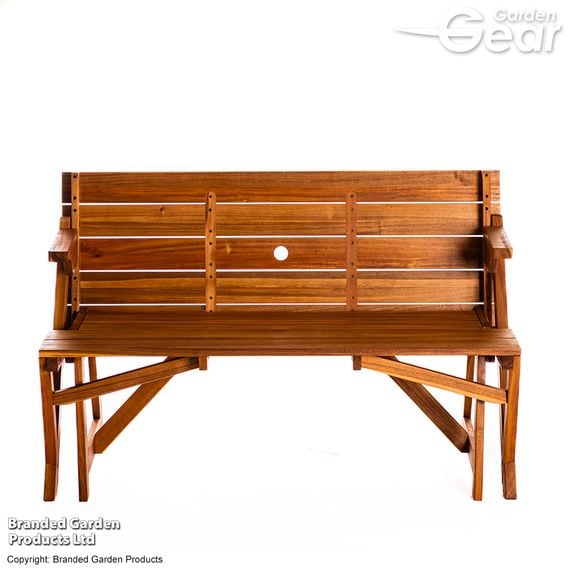Garden Gear - Acacia 2-in-1 Bench and Picnic Table