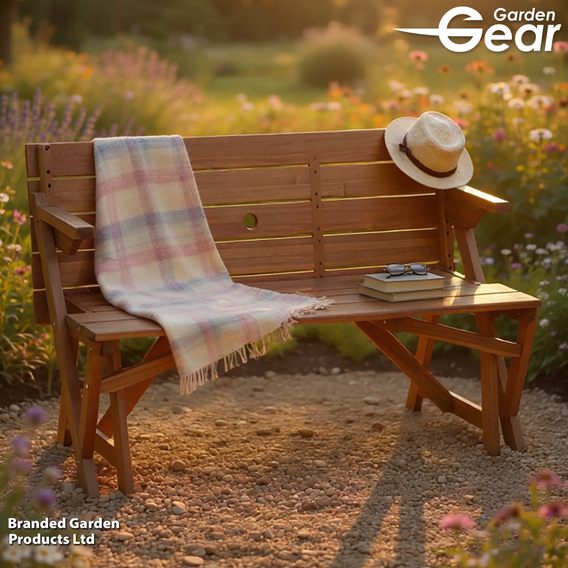 Garden Gear - Acacia 2-in-1 Bench and Picnic Table