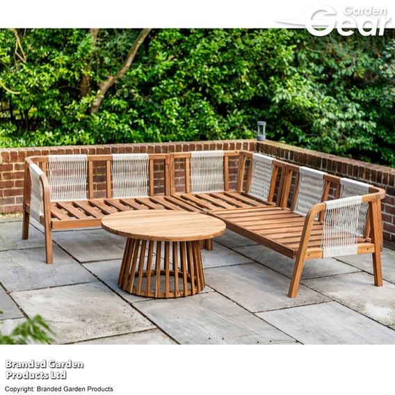 Garden Gear - Acacia Eleni Corner Sofa Set