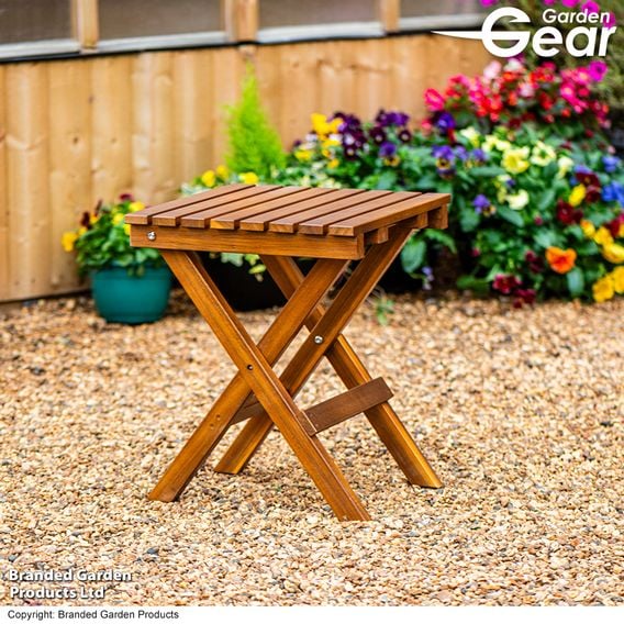 Garden Gear - Acacia Folding Side Table