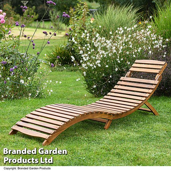 Acacia Sun Lounger with cushion