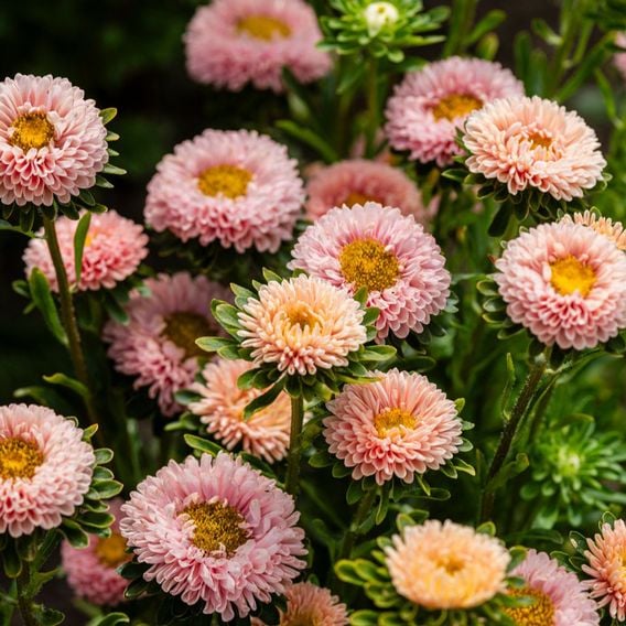 China Aster 'Montezuma Apricot' - Seeds