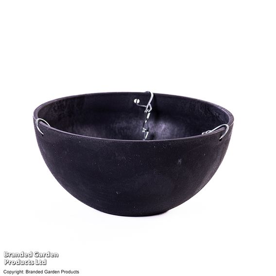 Charcoal Marble Effect Hanging Basket