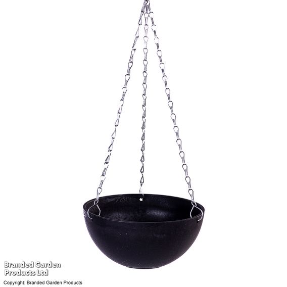 Charcoal Marble Effect Hanging Basket