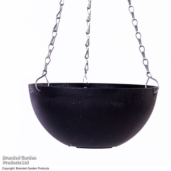 Charcoal Marble Effect Hanging Basket