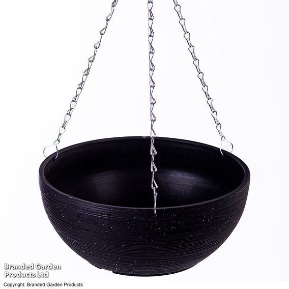 Flecked Stone Effect Hanging Basket