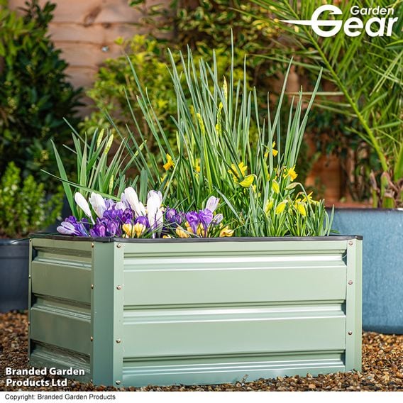 Garden Gear - Metal Raised Garden Bed - Green