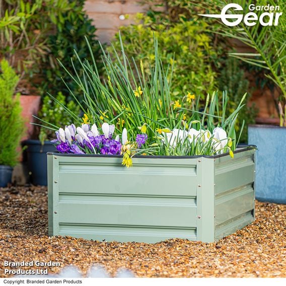 Garden Gear - Metal Raised Garden Bed - Green