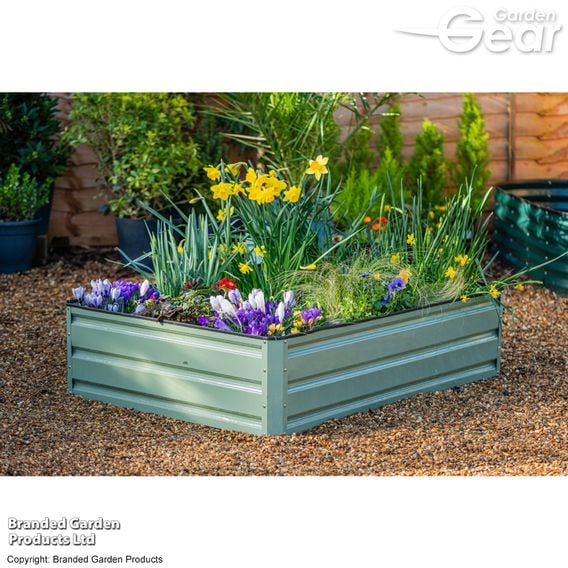 Garden Gear - Metal Raised Garden Bed - Green