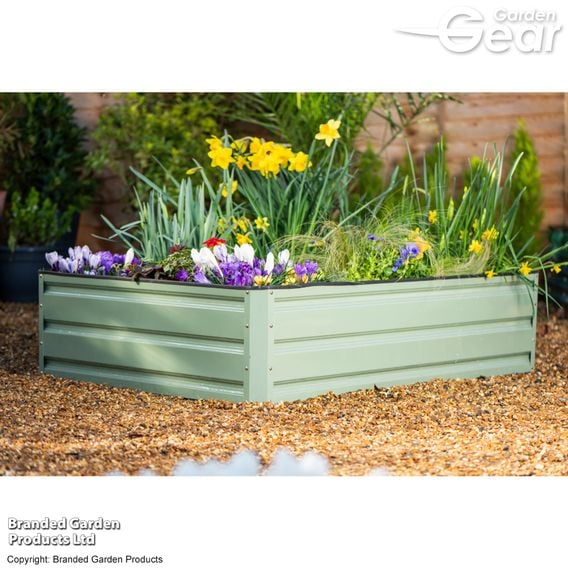 Garden Gear - Metal Raised Garden Bed - Green