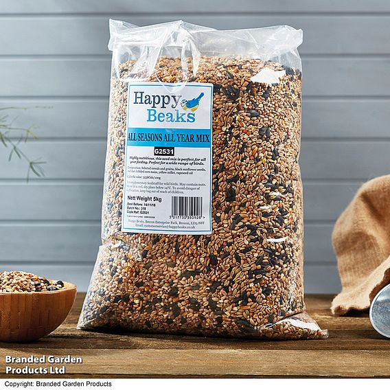 Happy Beaks - Bird Feeder Triple Pack and Feed Bundle