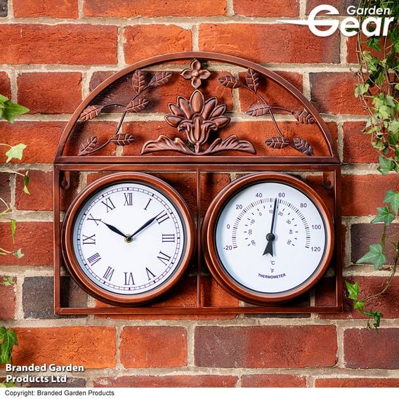 Garden Gear - Highgrove Garden Wall Clock & Thermometer