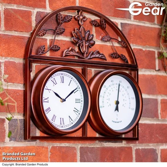 Garden Gear - Highgrove Garden Wall Clock & Thermometer
