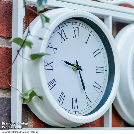 Highgrove Garden Wall Clock & Thermometer