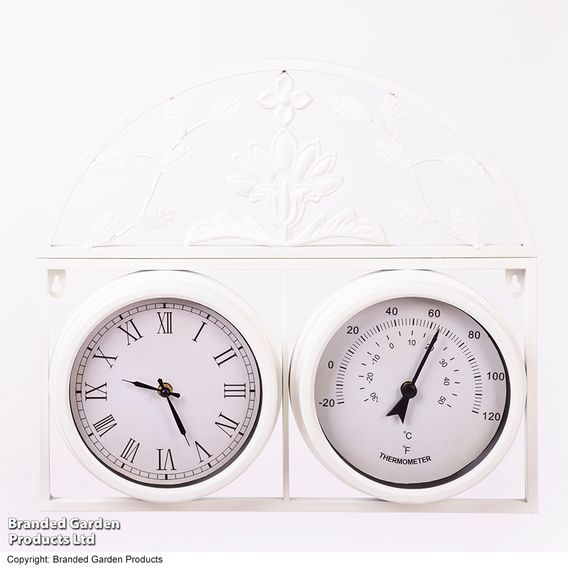 Highgrove Garden Wall Clock & Thermometer