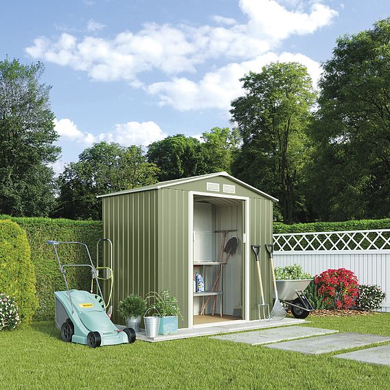 Garden Gear Apex Metal Shed 7 x 4.2FT