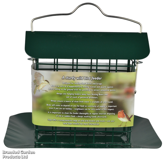 Suet Block Feeder with Tray